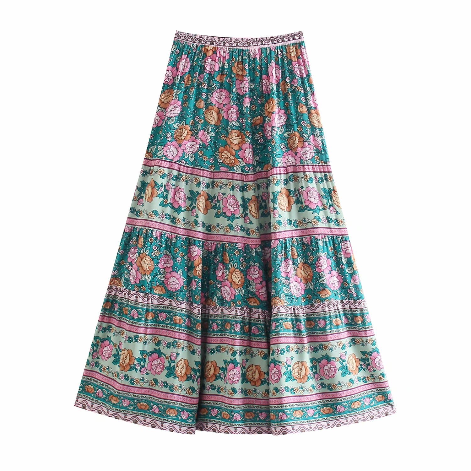 Lurdes Maxi Skirt in Green