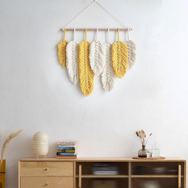 Macrame Feather Wall Hanging