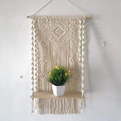 Macrame Plant Shelf & Pot Holder