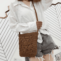 Mia Woven Crochet Cross Body Bag