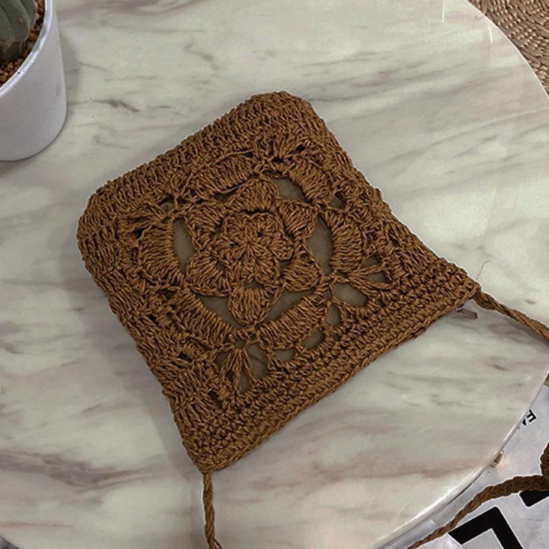 Mia Woven Crochet Cross Body Bag