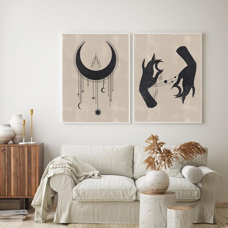 Minimalistic Moon Design Wall Decor