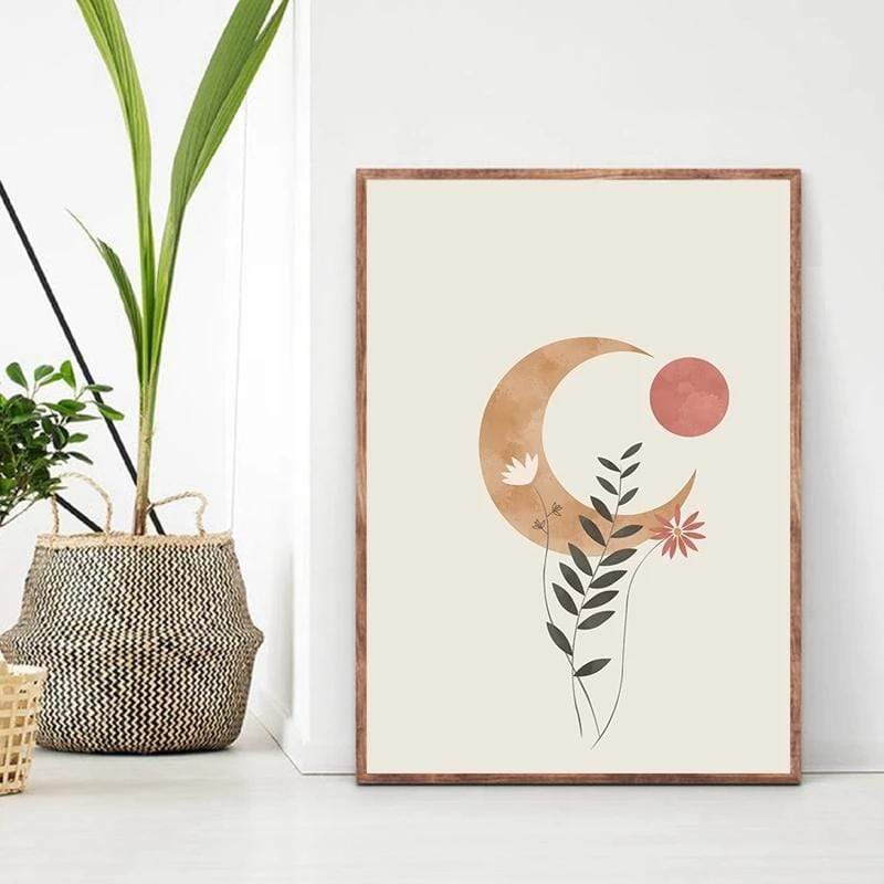 Moon Boho Design Wall Art