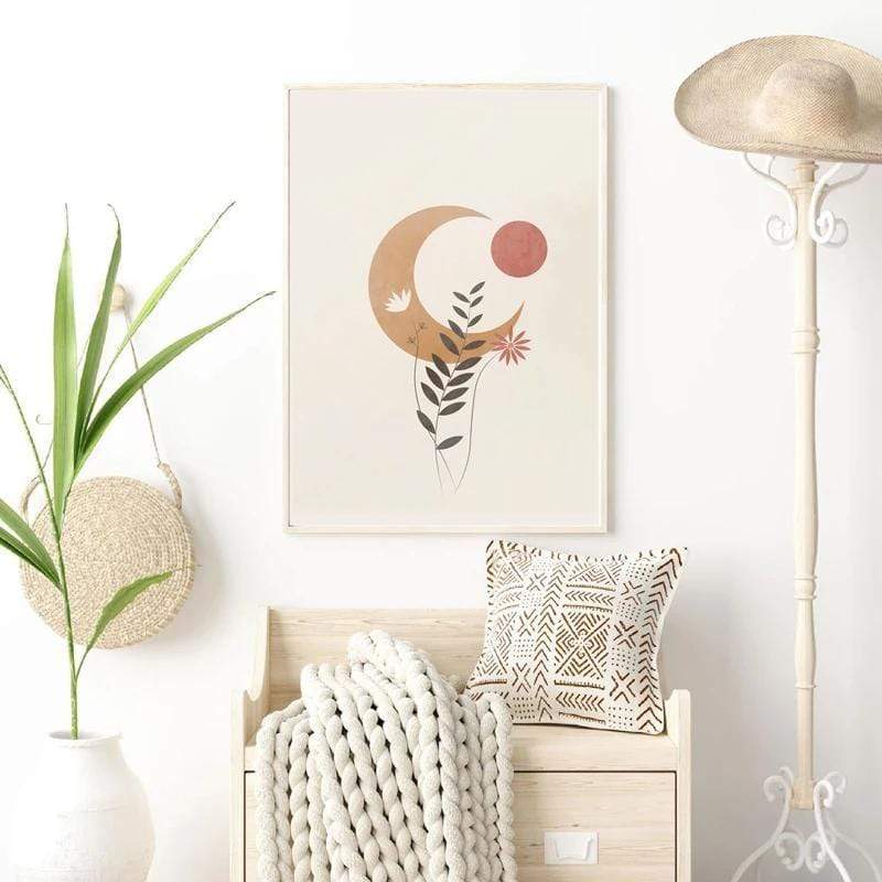 Moon Boho Design Wall Art