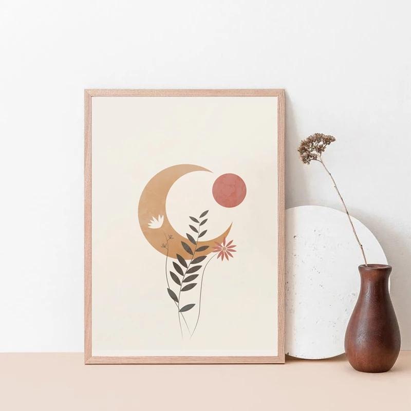 Moon Boho Design Wall Art