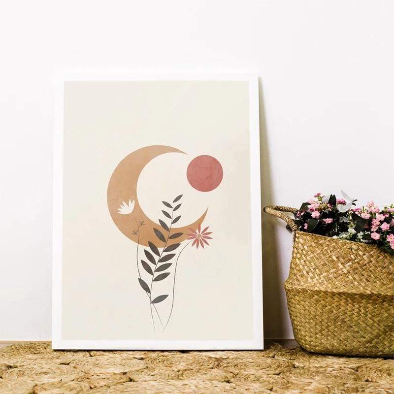 Moon Boho Design Wall Art