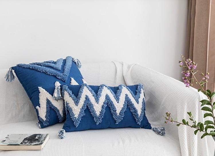 Moroccan Tassel Cushion Cover