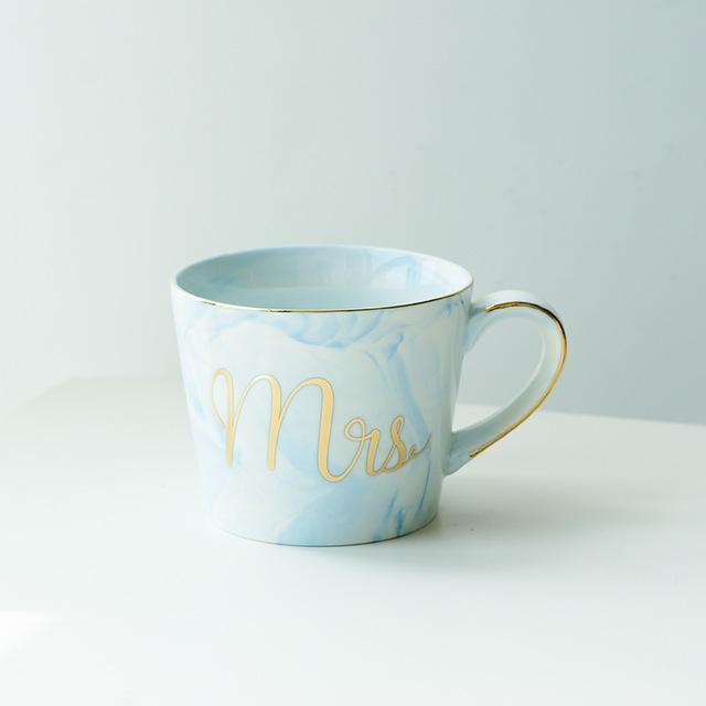 Mr and Mrs Marble Ceramic Mug