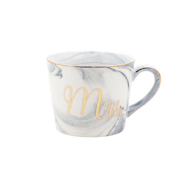 Mr and Mrs Marble Ceramic Mug