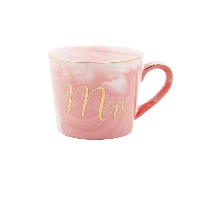 Mr and Mrs Marble Ceramic Mug