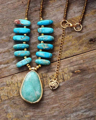 Natural Amazonite Stone Necklace