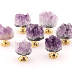 Natural Amethyst Stone Handle