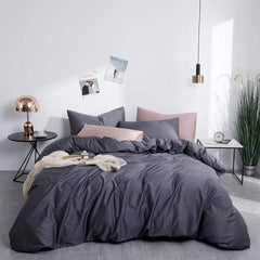 Plain Silky Soft Duvet Cover Set