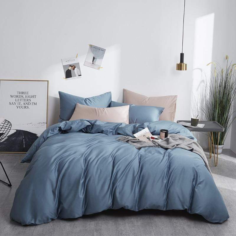 Plain Silky Soft Duvet Cover Set