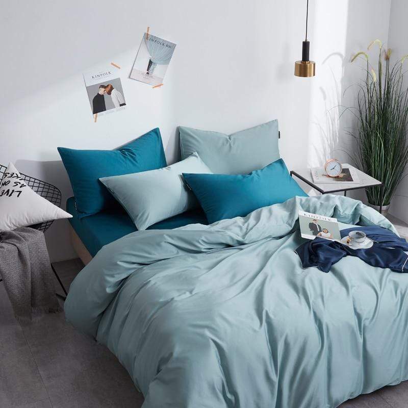 Plain Silky Soft Duvet Cover Set