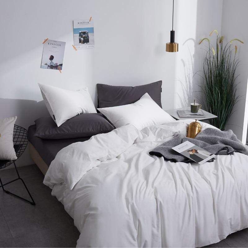 Plain Silky Soft Duvet Cover Set