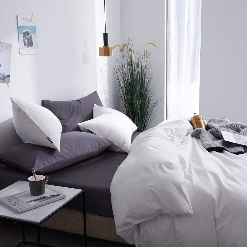 Plain Silky Soft Duvet Cover Set