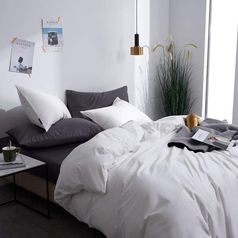 Plain Silky Soft Duvet Cover Set