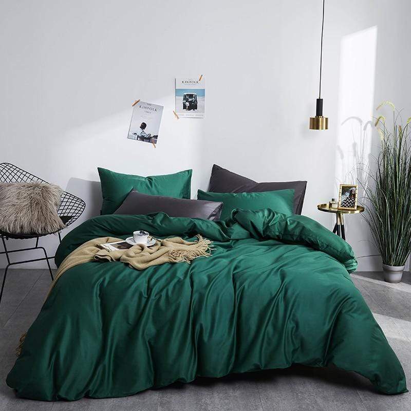 Plain Silky Soft Duvet Cover Set