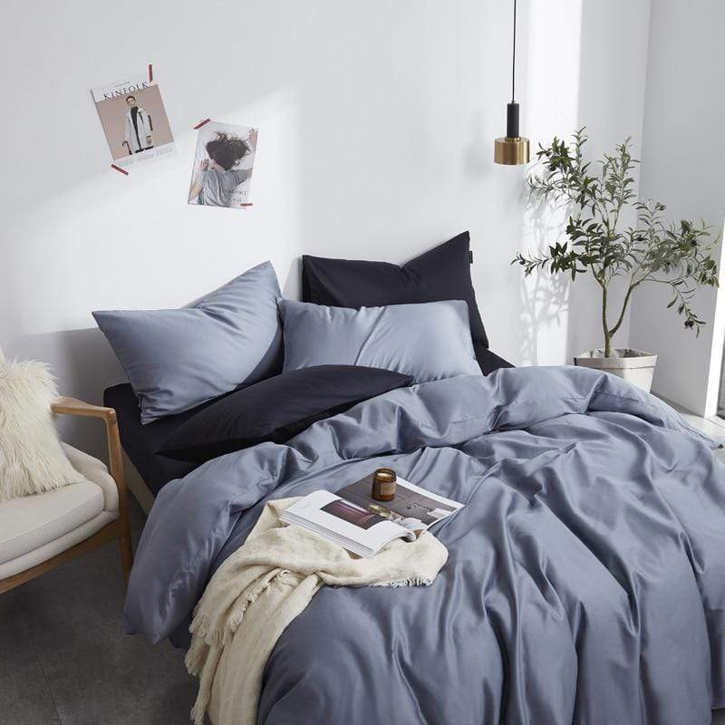 Plain Silky Soft Duvet Cover Set