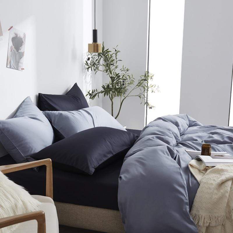 Plain Silky Soft Duvet Cover Set