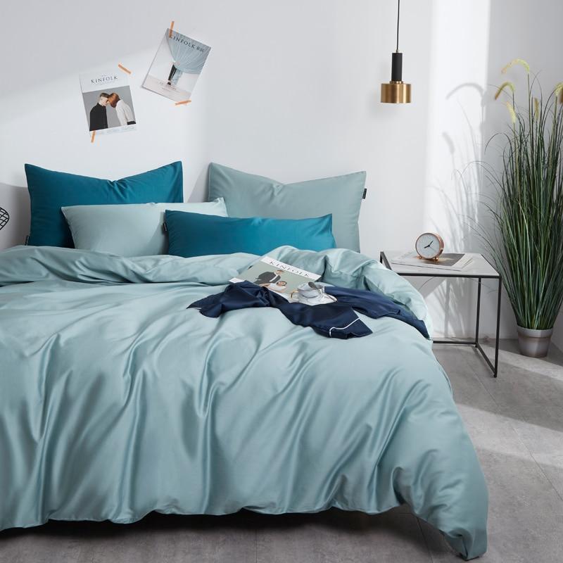 Plain Silky Soft Duvet Cover Set