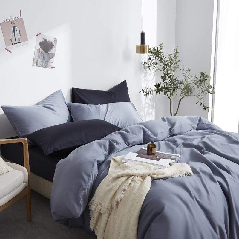 Plain Silky Soft Duvet Cover Set