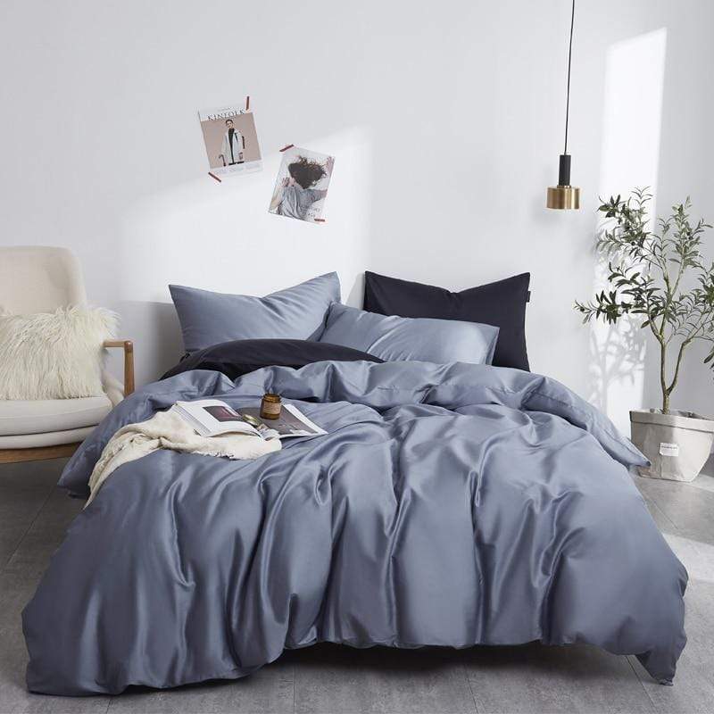 Plain Silky Soft Duvet Cover Set