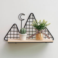 Mountain & Moon Metallic Shelf