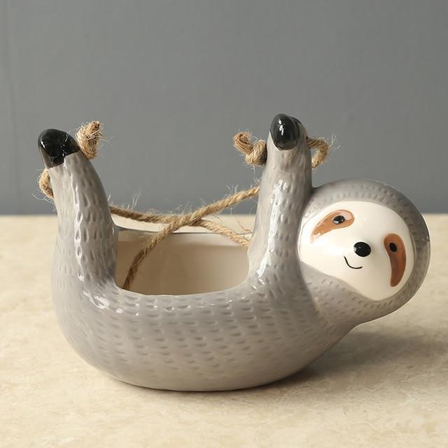 Hanging Sloth Planter