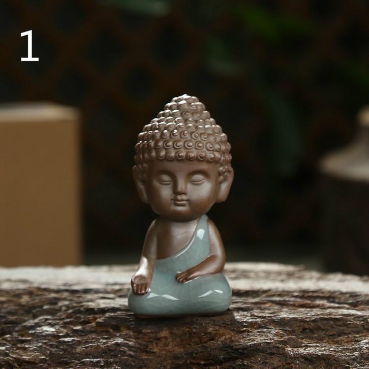 Mini Buddha Statue in Ceramic and Porcelain – Redcit
