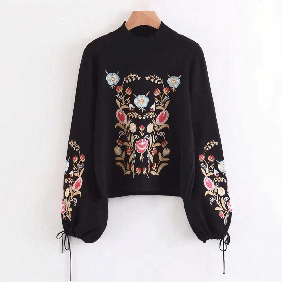 Floral Autumn Knit Sweater