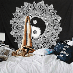 Mandala Yin Yang Tapestry