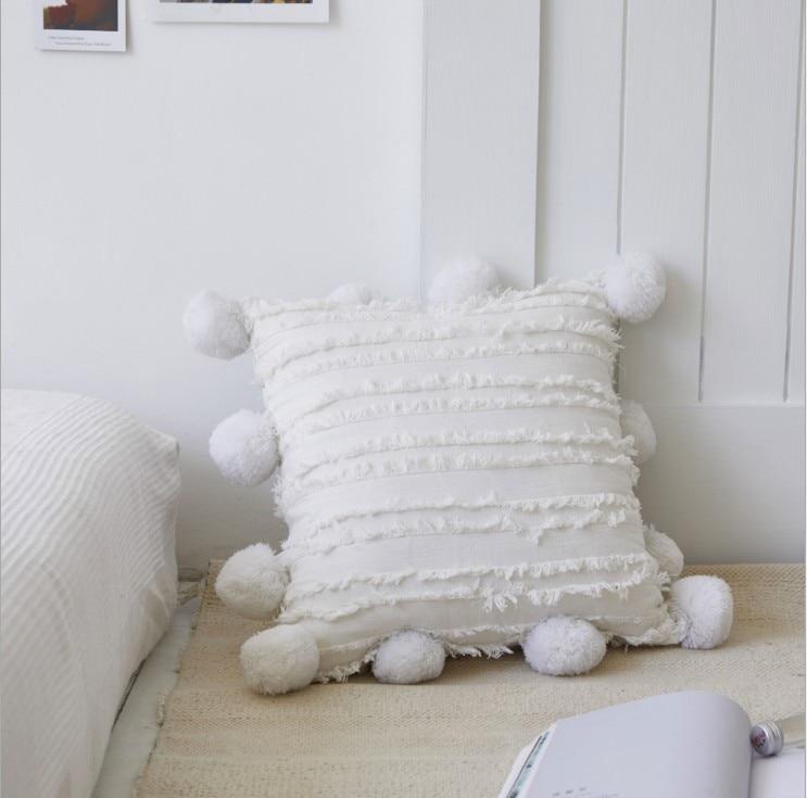 Pom Pom Pillow Cover