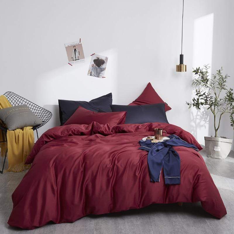 Plain Silky Soft Duvet Cover Set