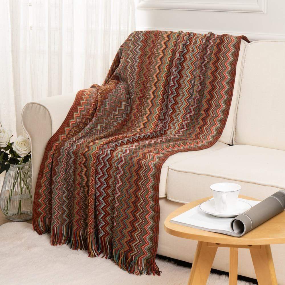 Geometric Pattern Throw Blanket