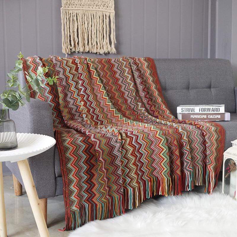 Geometric Pattern Throw Blanket