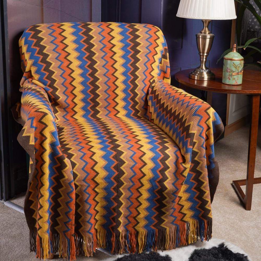 Geometric Pattern Throw Blanket