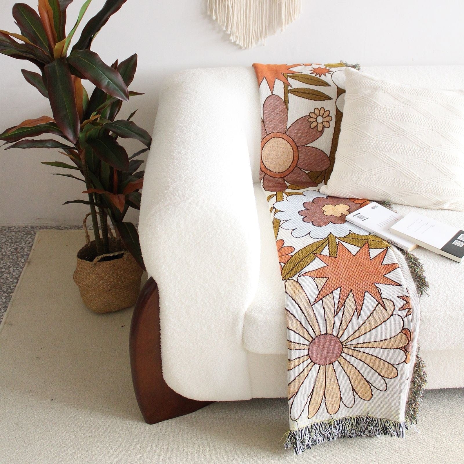 Flower Power Throw Blanket