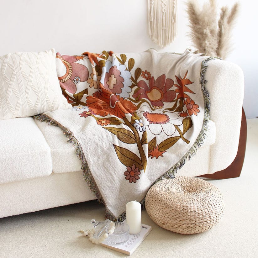 Flower Power Throw Blanket