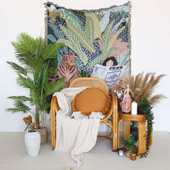 Into the Jungle Throw Blanket