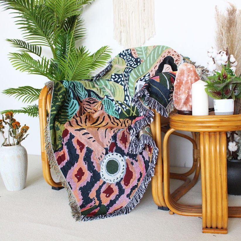 Into the Jungle Throw Blanket