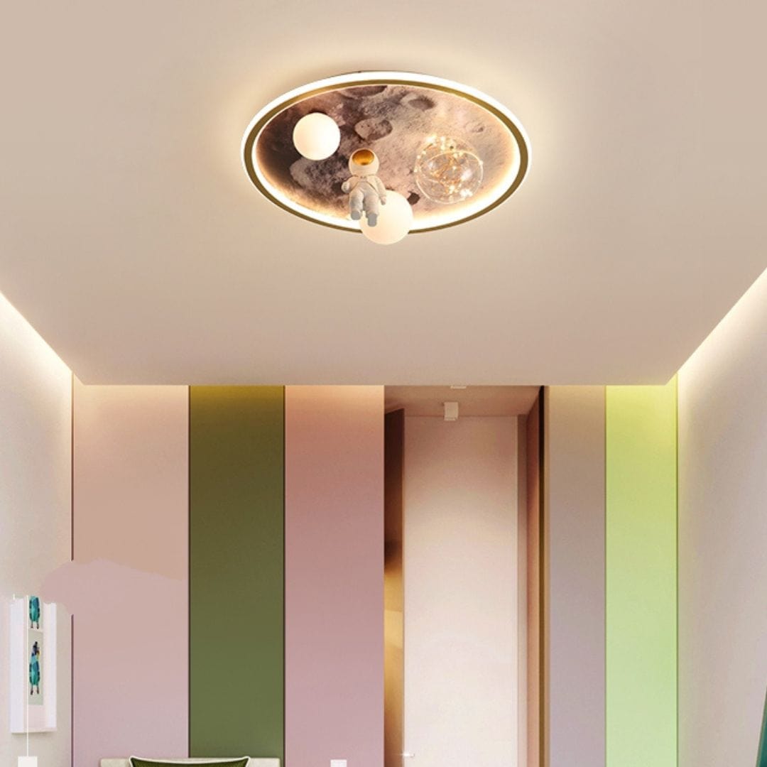 Moonlit Astronaut Ceiling Light