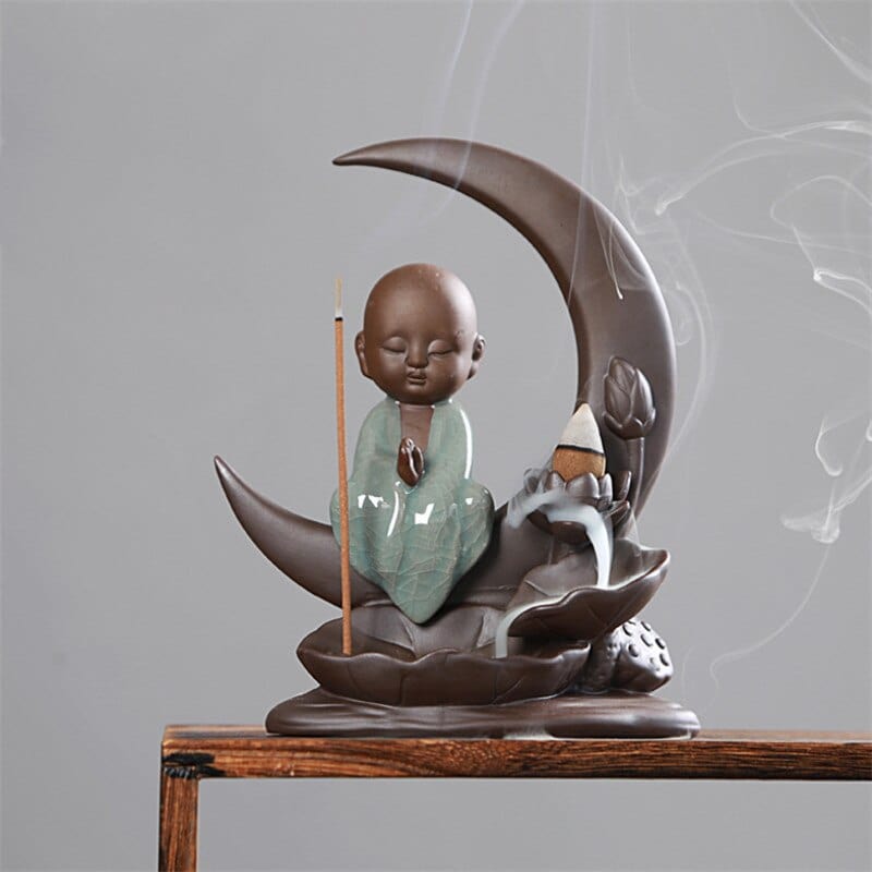 Little Monk Backflow Incense Burner