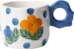 Smiley Flowers Ceramic Mug