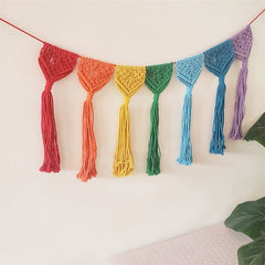 Rainbow Macrame Wall Hanging