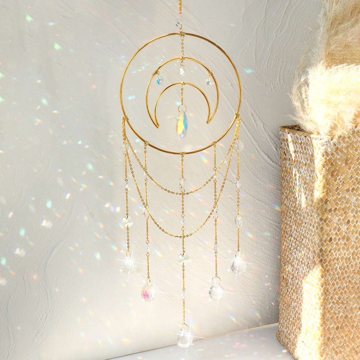 Moon Crystal Suncatcher Rainbow Maker