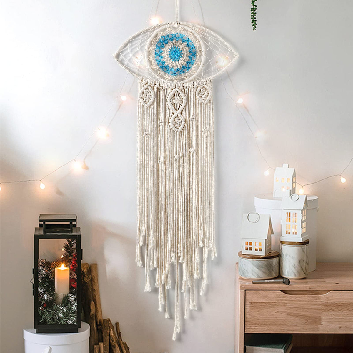 Evil Eye Macrame Wall Hanging