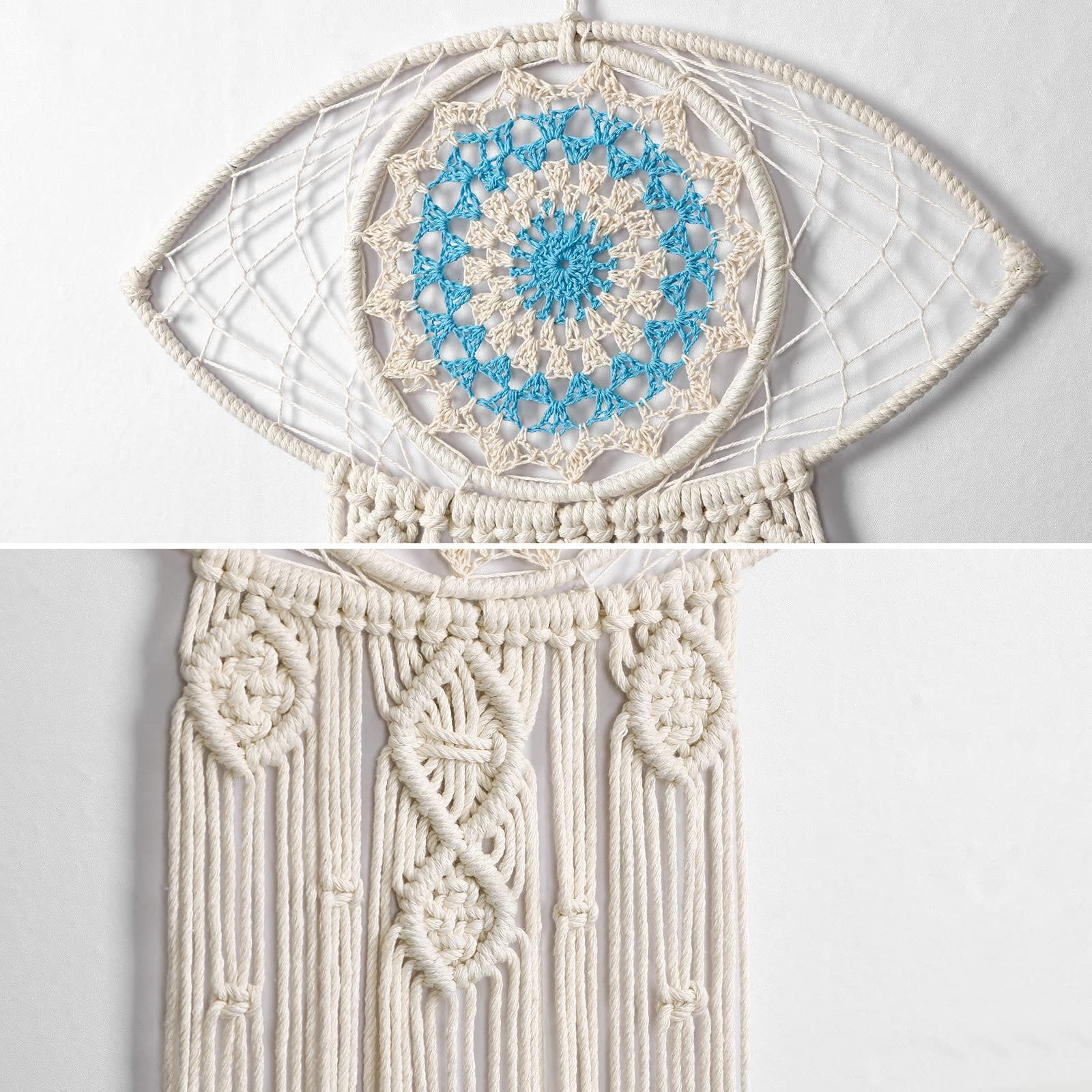 Evil Eye Macrame Wall Hanging