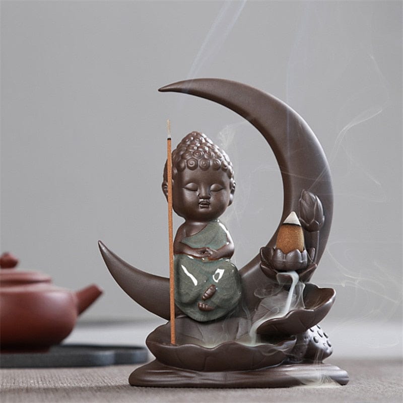 Little Monk Backflow Incense Burner